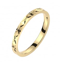 Ring med Criss Cross Mønster