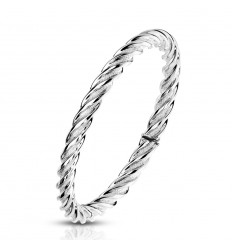 Snoet Sølv Ring