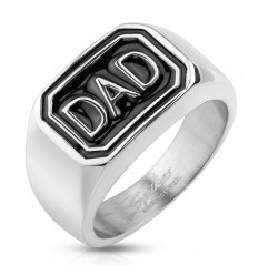 Sølv Signet DAD Ring